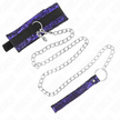KINK - SHORT VELVET LACE NECKLACE WITH BELT 105 CM WITH NYLON TRIM 44 X 5.5 CM