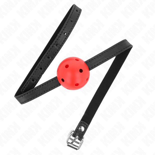 KINK - SIMPLICITY RED BREATHABLE 4.5 CM BALLGAG 62 x 1.5 CM