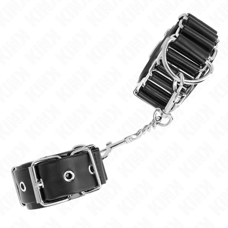 KINK - GÅNGJÄRNLIKNANDE TUNNA HANDBOJOR SVARTA JUSTERBARA 16-22 CM X 3,5 CM