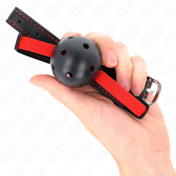 KINK - URHÅLIG HÅRD MUNNUPP 4,5 CM MED ELASTISK REM 56 x 1,5 CM