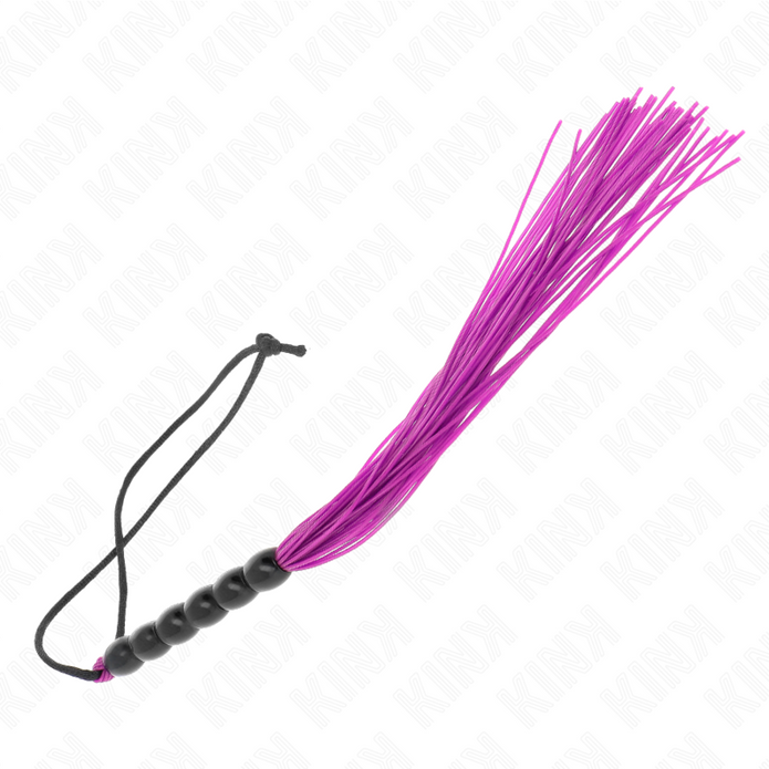 KINK - LITET SILIKONSPLITTRINGSREDSKAP MED 6 LILA PÄRLOR 26 CM