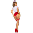LEG AVENUE - SEXY NURSE COSTUME RED/WHITE S