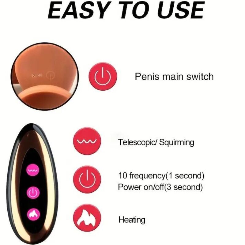 ARMONY - Ladattava realistinen värisevä dildo