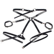 SUBBLIME - 953690 HANDKLOVAR MED BONDAGE-BÄLTE SVART EN STORLEK