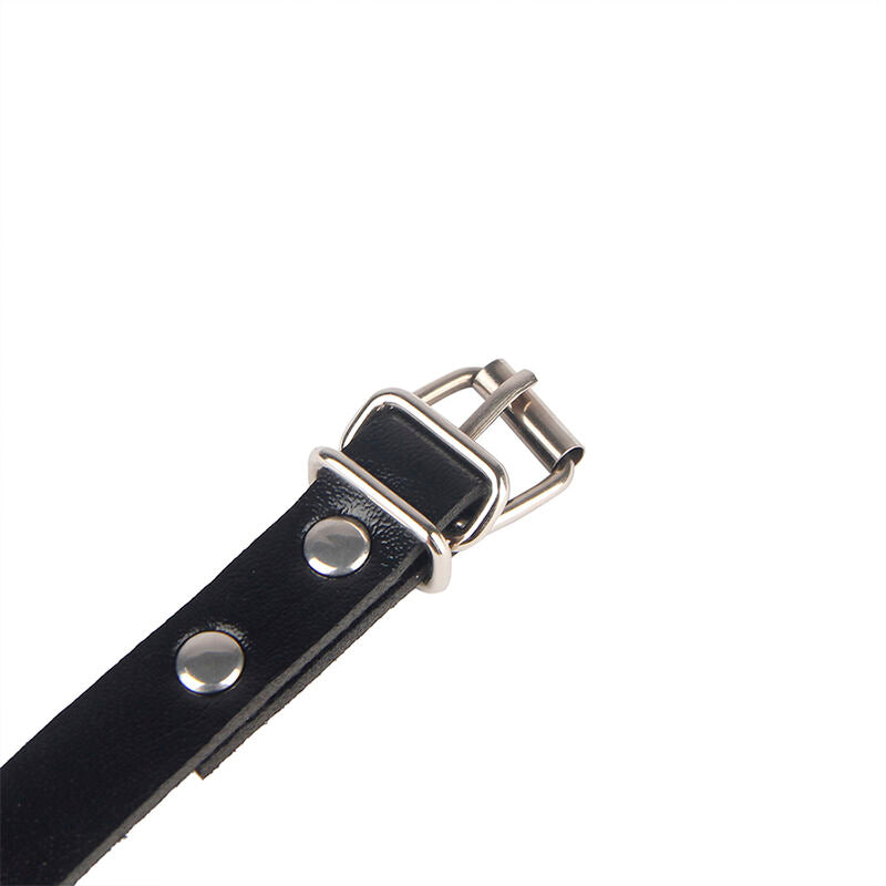 SUBBLIME - 953690 HANDKLOVAR MED BONDAGE-BÄLTE SVART EN STORLEK