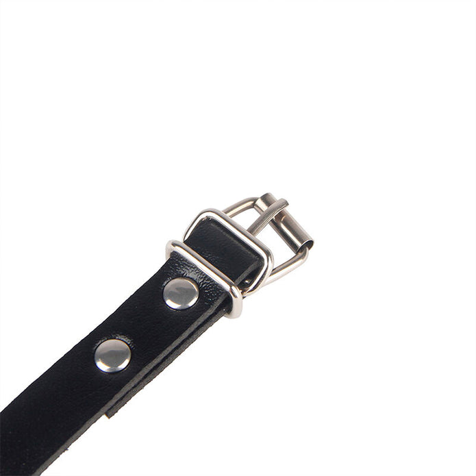 SUBBLIME - 953690 HANDKLOVAR MED BONDAGE-BÄLTE SVART EN STORLEK