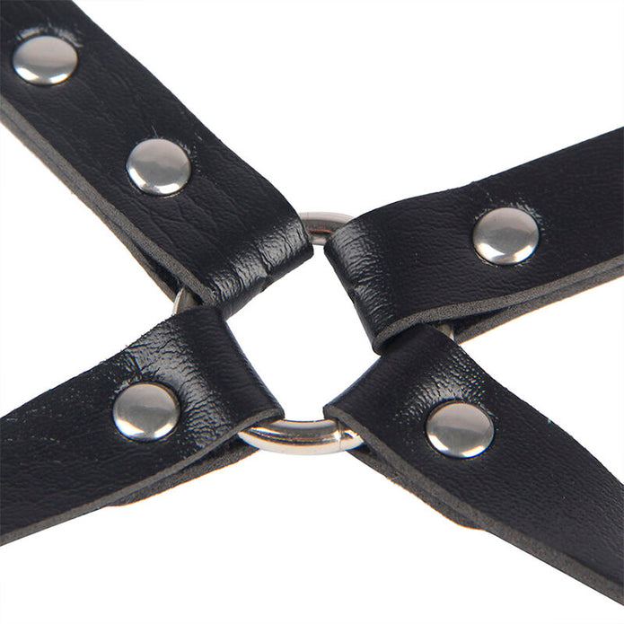 SUBBLIME - 953690 HANDKLOVAR MED BONDAGE-BÄLTE SVART EN STORLEK