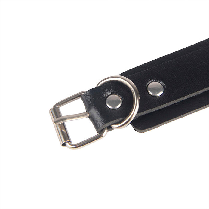 SUBBLIME - 953690 HANDKLOVAR MED BONDAGE-BÄLTE SVART EN STORLEK