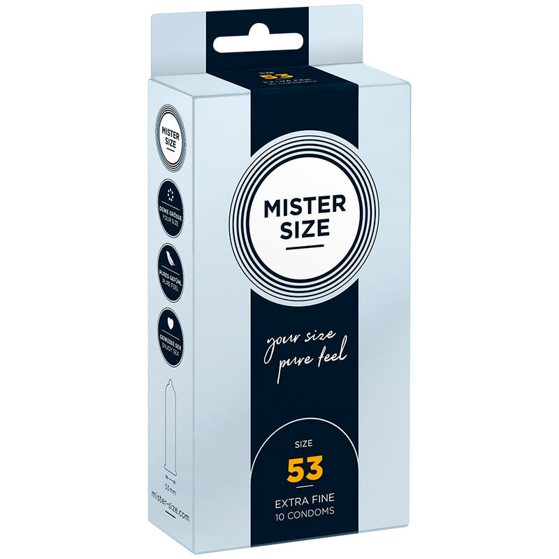 MISTER SIZE - KONDOMSTORLEK M 53 MM (10 ENHETER)