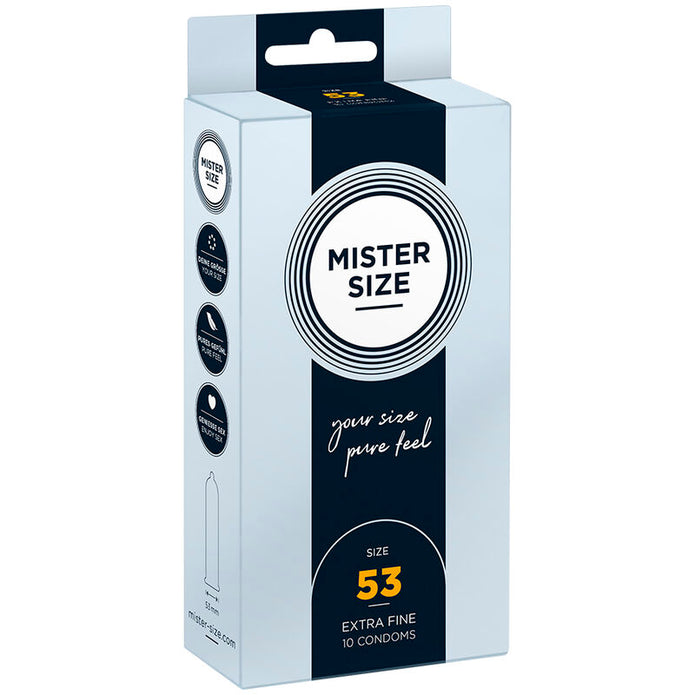 MISTER SIZE - KONDOMSTORLEK M 53 MM (10 ENHETER)