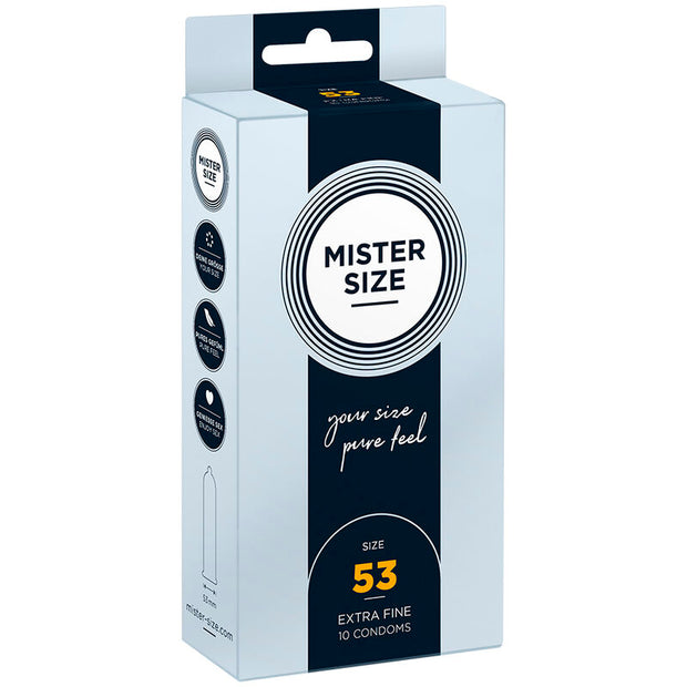 MISTER SIZE - Kondomit koko M 53 mm, 10 kpl