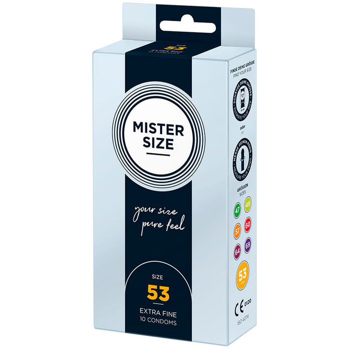 MISTER SIZE - KONDOMSTORLEK M 53 MM (10 ENHETER)
