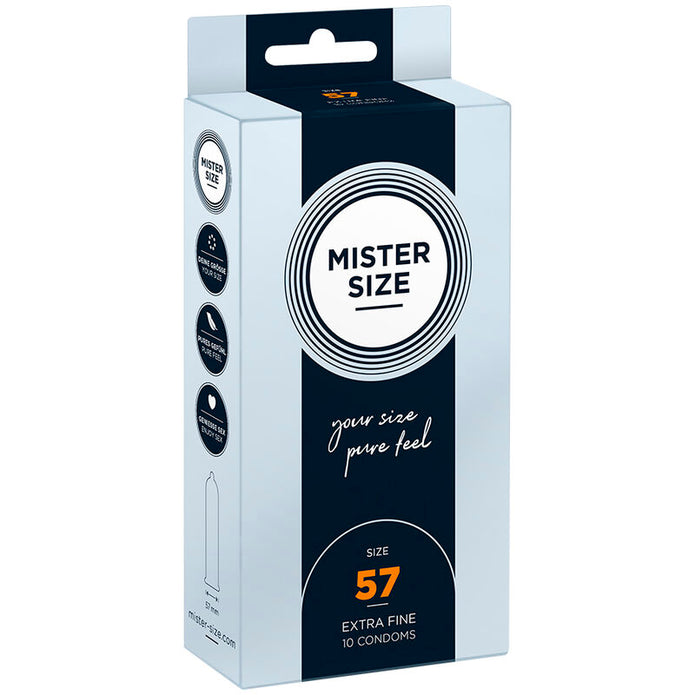 MISTER SIZE - Koko L 57 mm kondomit 10 kpl