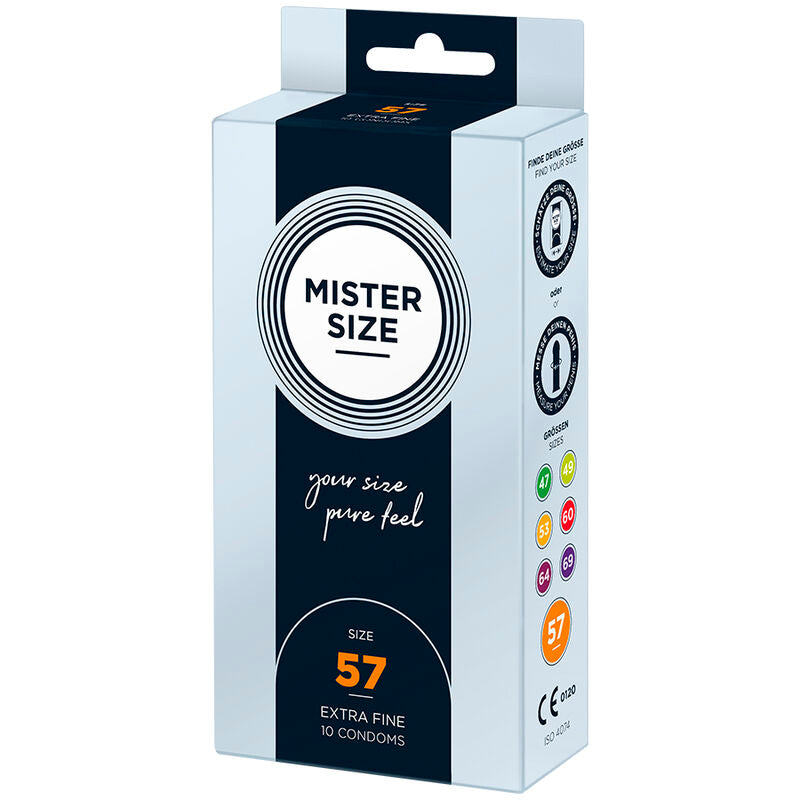 MISTER SIZE - Koko L 57 mm kondomit 10 kpl