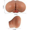 CRAZY BULL - LUNA VIBRATORRÖV MED REALISTISK VAGINA OCH ANUS FJÄRRKONTROLL