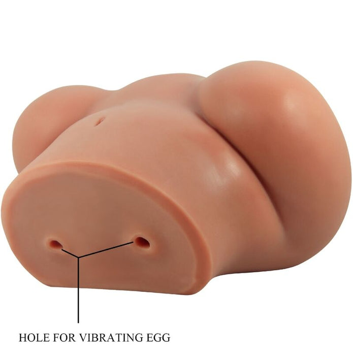 CRAZY BULL - LUNA VIBRATORRÖV MED REALISTISK VAGINA OCH ANUS FJÄRRKONTROLL