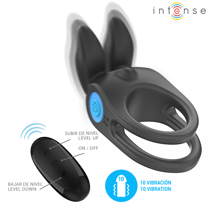 INTENSE - SAM- Penisrengas, 10 värinätoimintoa