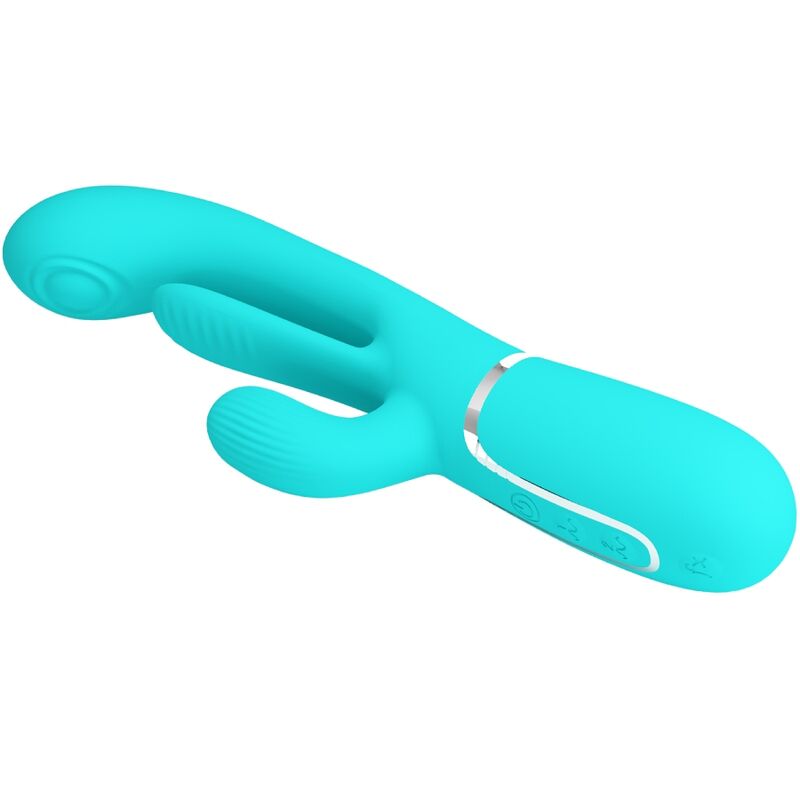 PRETTY LOVE - Triple Rabbit 3-in-1 vibraattori, sininen