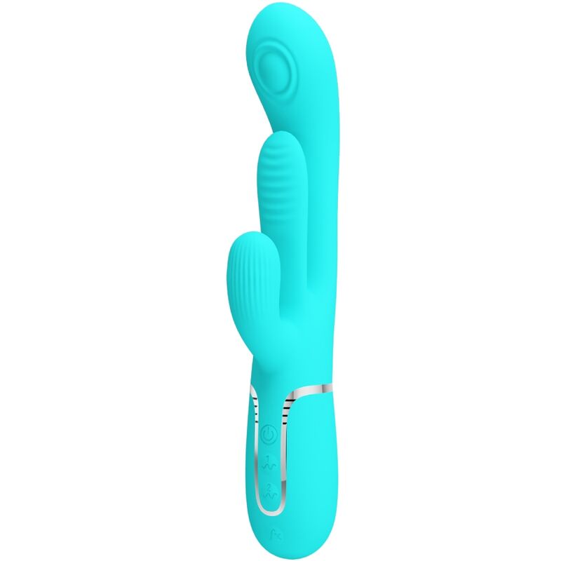 PRETTY LOVE - Triple Rabbit 3-in-1 vibraattori, sininen