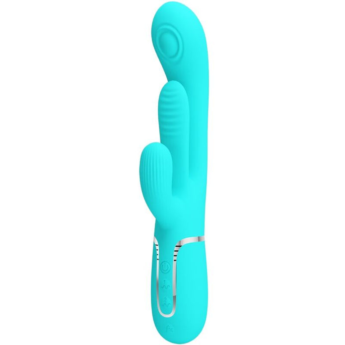 PRETTY LOVE - Triple Rabbit 3-in-1 vibraattori, sininen
