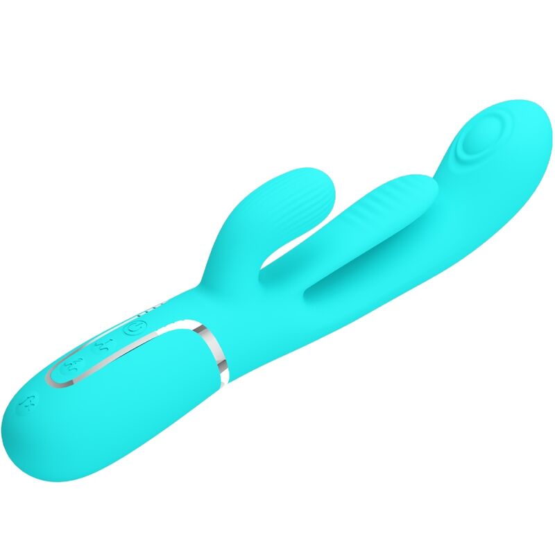 PRETTY LOVE - Triple Rabbit 3-in-1 vibraattori, sininen