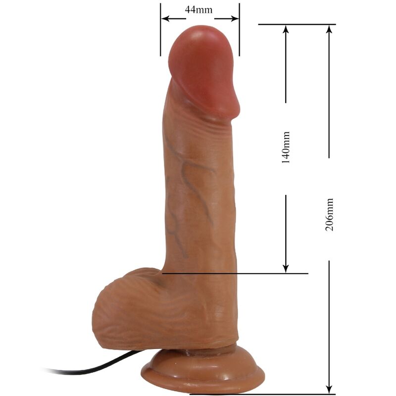 BAILE - Realistinen vibraattori kaukosäätimellä, 20,6 cm