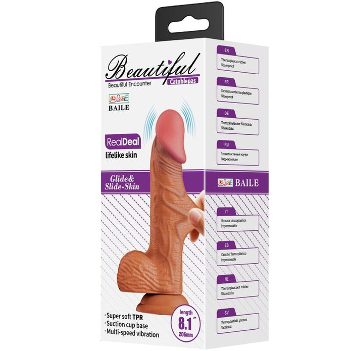 BAILE - Realistinen vibraattori kaukosäätimellä, 20,6 cm