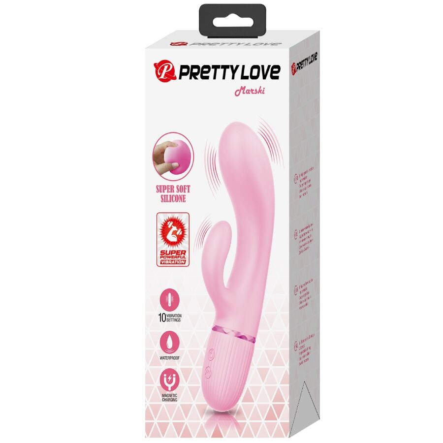 PRETTY LOVE - MARSKI RABBITVIBRATOR & G-PUNKT ROSA