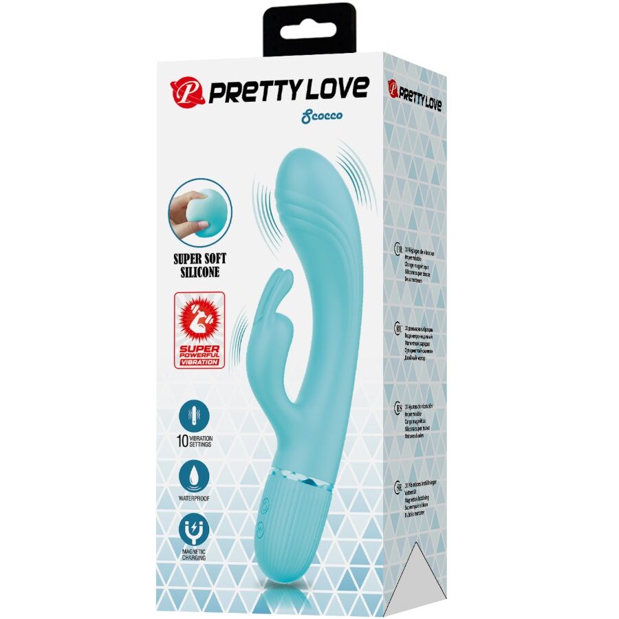 PRETTY LOVE - Rabbit Vibraattori, turkoosi