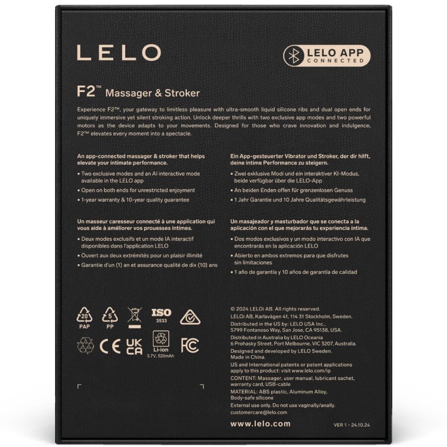 LELO - F2S™ - Masturbaattori, punainen