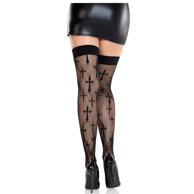 LEG AVENUE - WORSHIP ME- Sukkahousut, mustat