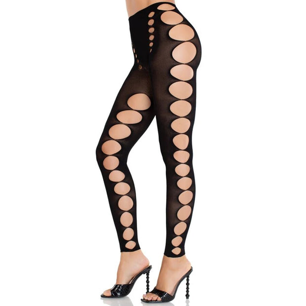 LEG AVENUE – mustat verkkosukkahousut