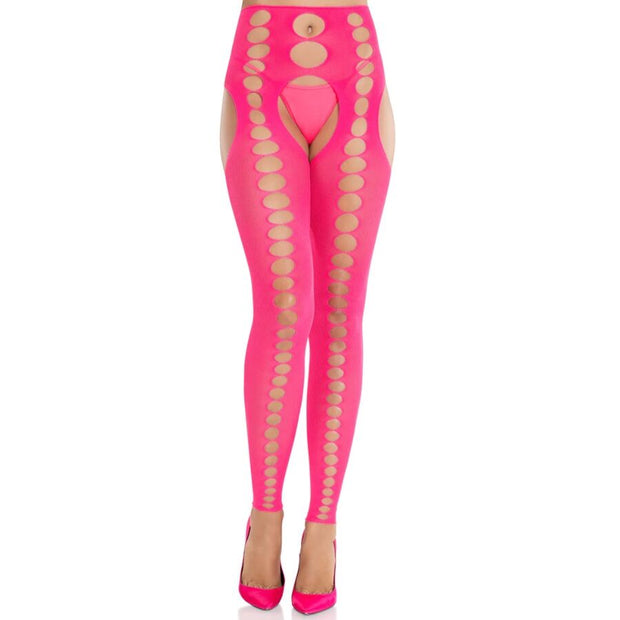 LEG AVENUE – Pinkit verkkosukkahousut