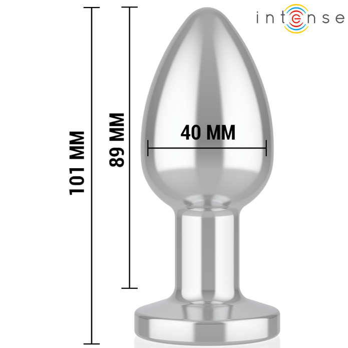 INTENS - ANAPPLUGG 10 VIBRATIONER METALL MED FJÄRRKONTROLL L