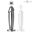 INTENS - ANALPLUGG MED 10 VIBRATIONER METALLDILDO MED FJÄRRKONTROLL M