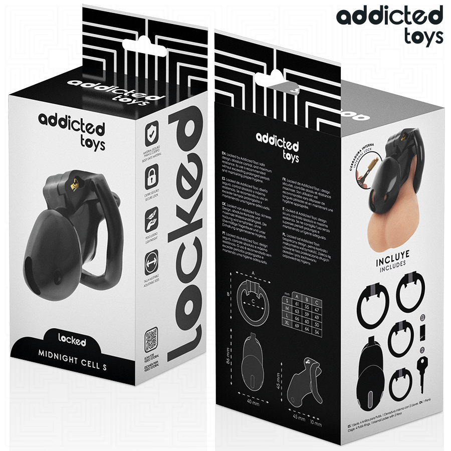 ADDICTED TOYS LOCKED - Penishäkki Cell S koko