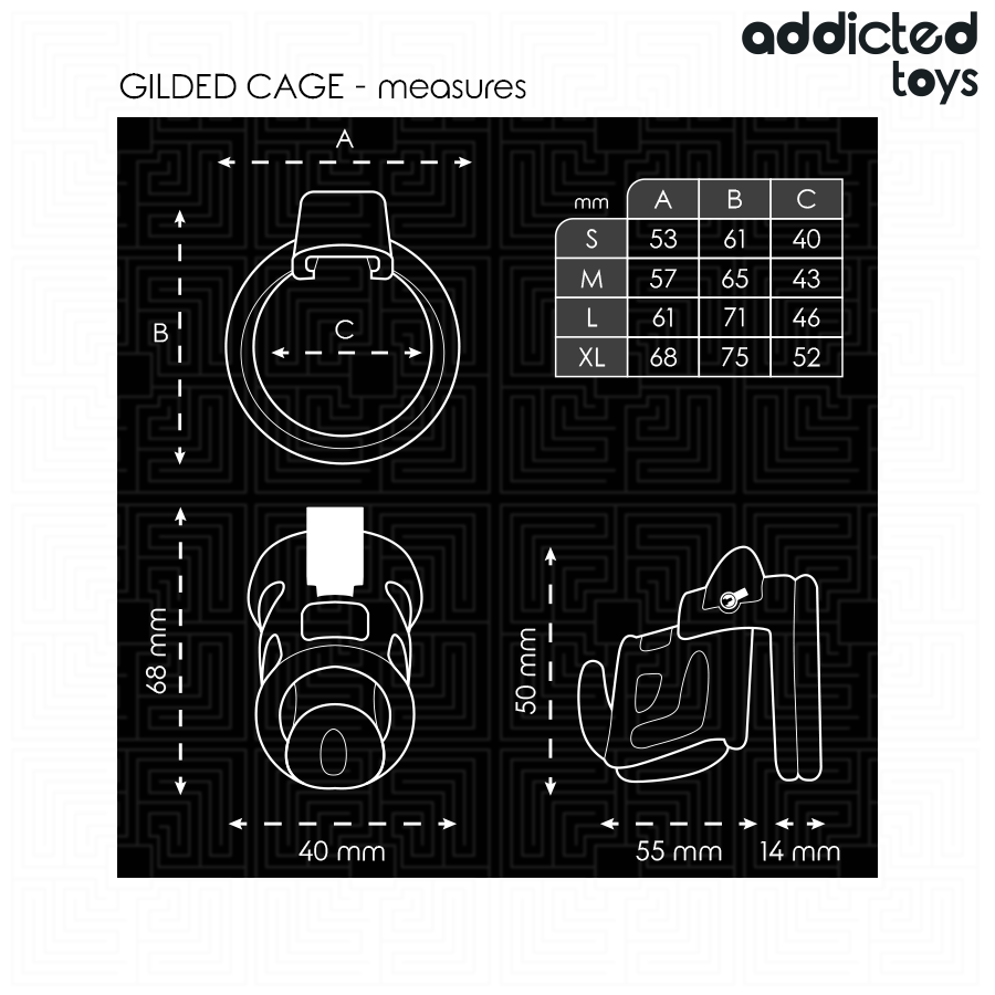 ADDICTED TOYS LOCKED -  penishäkki 8,5 cm
