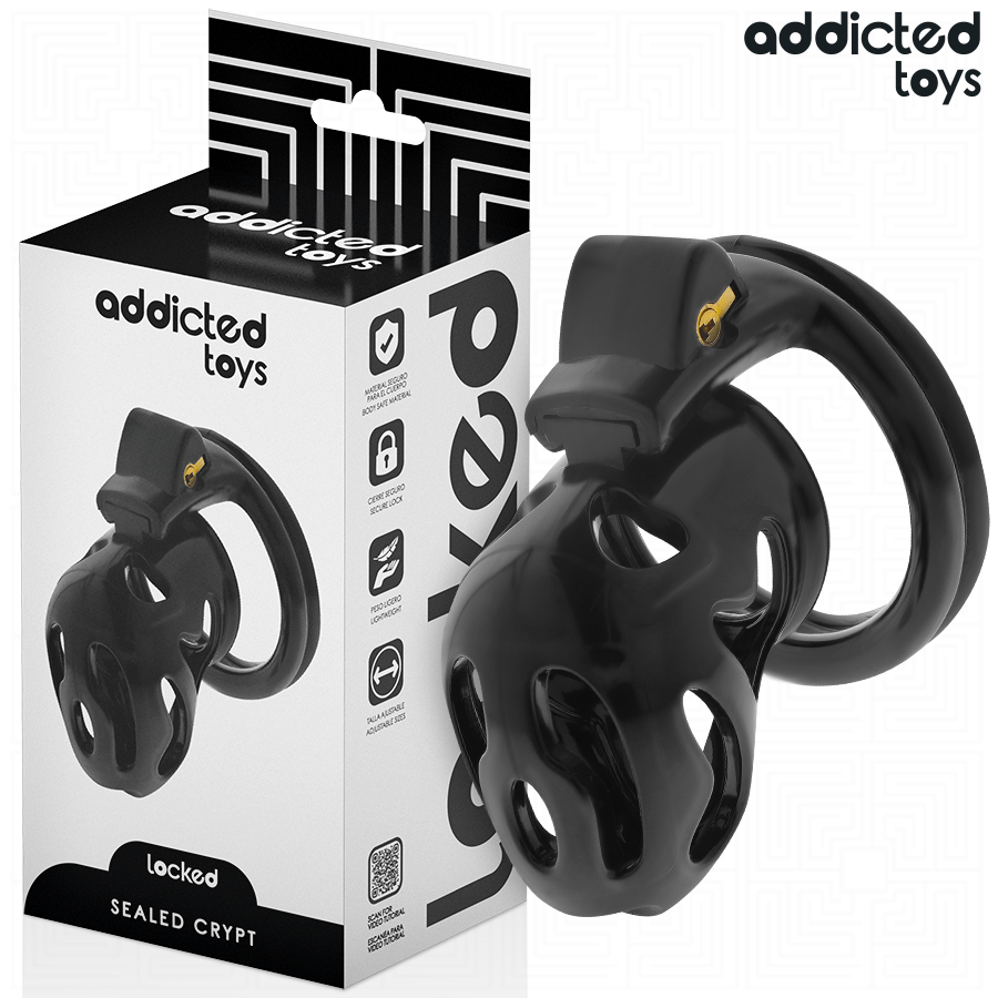 ADDICTED TOYS LÅST - FÖRLUTEN KRYPTA PENISBUR 8 CM