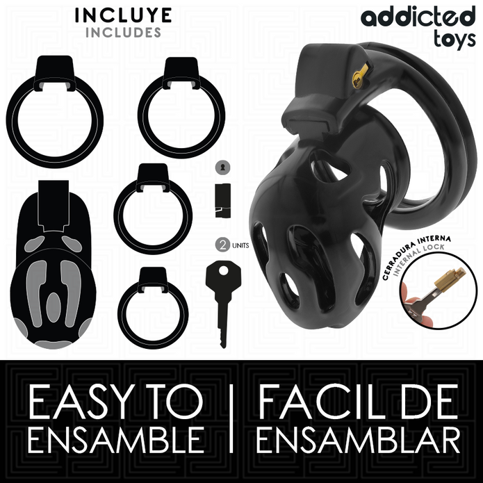 ADDICTED TOYS LÅST - FÖRLUTEN KRYPTA PENISBUR 8 CM