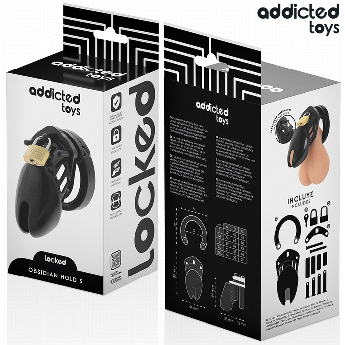 ADDICTED TOYS LÅST - OBSIDIAN PENISKORPA STORLEK S