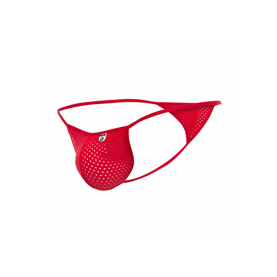 MOB - RED MICROFIBER V-STRING SIZE S/M