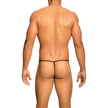 MOB - TRANSPARENT T-FORMAD THONG SVART STORLEK S/M
