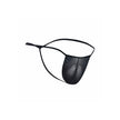 MOB - TRANSPARENT T-FORMAD THONG SVART STORLEK S/M