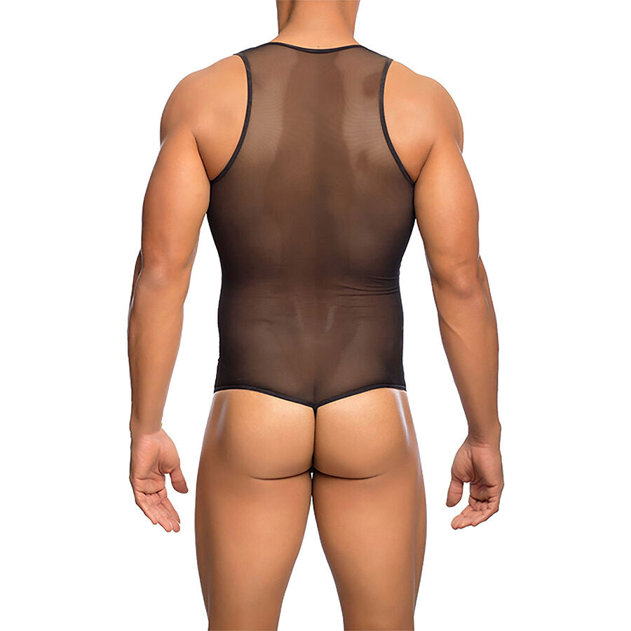 MOB - TRANSPARENT SVART BODYSHIRT STORLEK L/XL