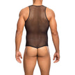 MOB - TRANSPARENT SVART BODYSHIRT STORLEK L/XL