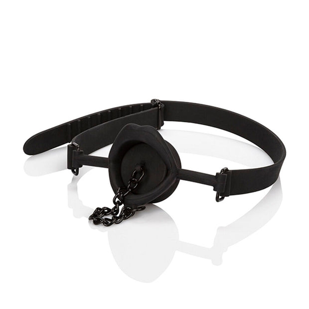 CALEXOTICS - SCANDAL GAG WITH BLACK SILICONE PLUG