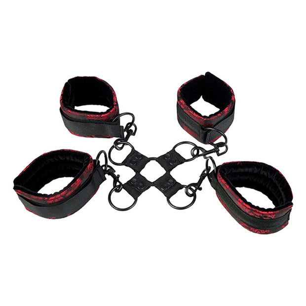 CALEXOTICS - Scandal Hog Tie - säädettävät ranne- ja nilkkakahleet