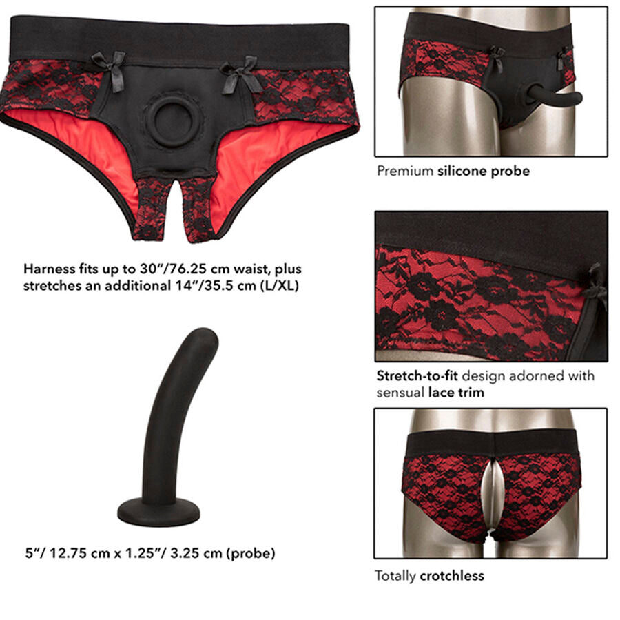 CALEXOTICS - SCANDAL SET AV GRENLÖSA TROSOR MED DILDO STORLEK L/XL