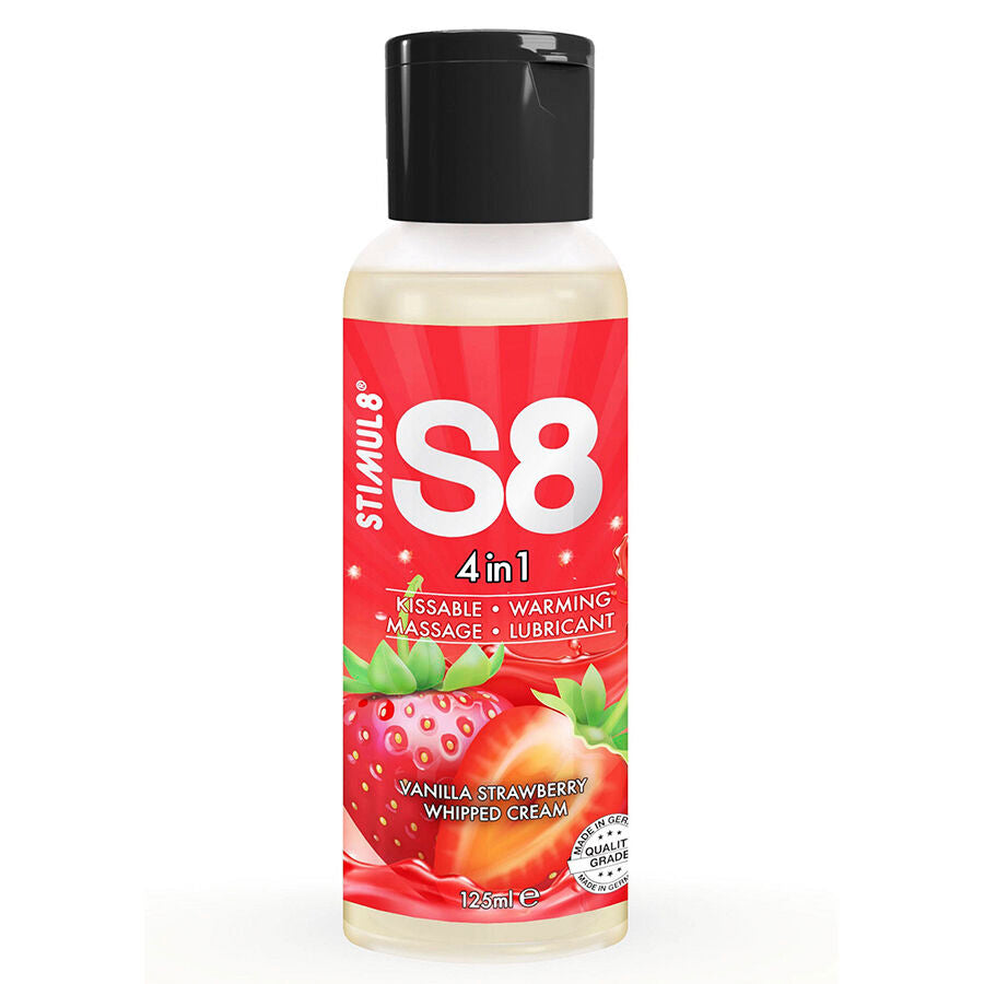 STIMUL8 - 4-in-1 Mansikan makuinen dessert-liukuvoide 125 ml