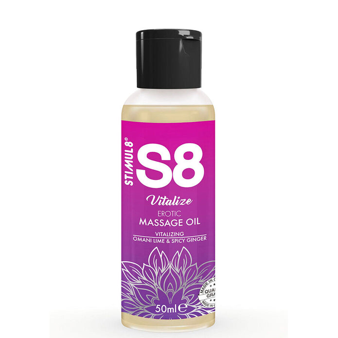 STIMUL8 - S8 VITALIZE EROTISK MASSAGEOLJA LIME 50 ML